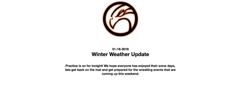Winter Weather Update